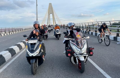Event PCX 160 Bikers Playland 2026 di Pekanbaru.(foto: barkah/halloriau.com)