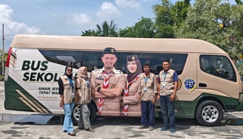 Bus Sekolah Gratis Pemko Pekanbaru.(foto: mcr)