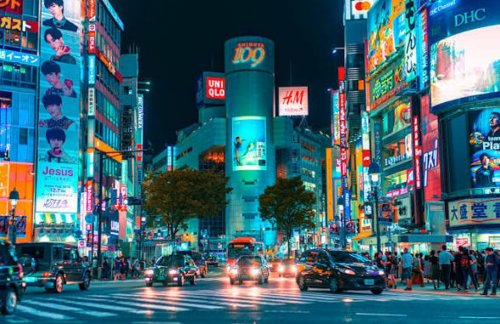 Rencana videotron shibuya Jepang yang akan dibangun di Pekanbaru.(ilustrasi/int)