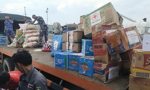 PMI Riau kirimkan 150 ton bantuan untuk Aceh Tamiang.(foto: mcr)