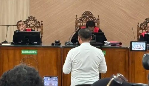 Gubernur Riau nonaktif, Abdul Wahid sampaikan pledoi dalam sidang lanjutan (foto/int)