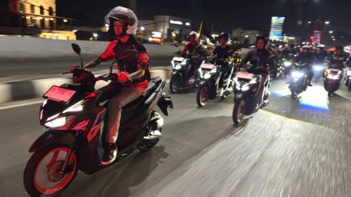100 Bikers meramaikan Vario Street Nation 2026, satukan komunitas Honda dalam semangat #Cari_Aman di Pekanbaru (foto/ist)