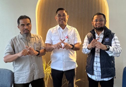 ASITA Riau audiensi dengan Disparpora Kabupaten Pelalawan bahas kolaborasi RITEX 2026 (foto/ist)