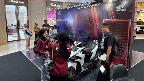 New Vario EVO 160 Jadi magnet baru pecinta motor Honda di Mal SKA Pekanbaru.(foto: istimewa)