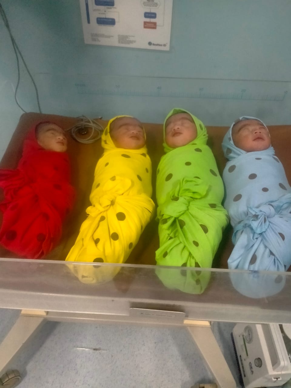 Bayi kembar empat lahir di Rumah Sakit Milano, Teluk Kuantan (foto/ultra)