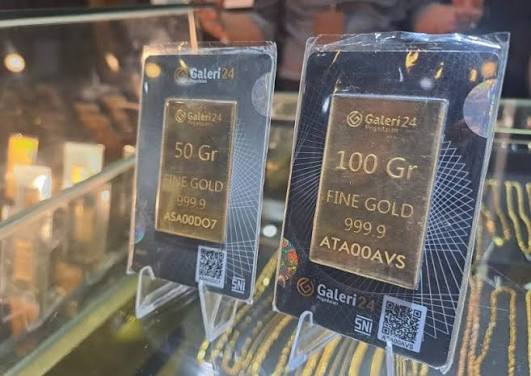 Ilustrasi Harga 1 gram emas Pegadaian di Pekanbaru dijual Rp3.075.000 (foto/riki)
