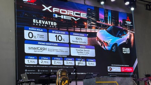 Promo selama program launching Xforce HEV di Pekanbaru.