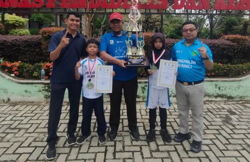 Dua atlet muda Pelalawan rebut emas O2SN.(foto: andi/halloriau.com)